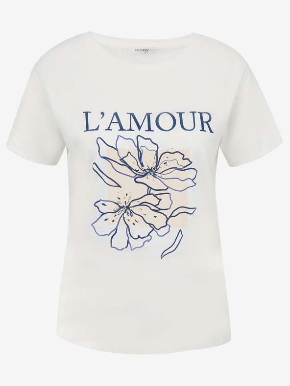 Orsay Кремава дамска тениска ORSAY