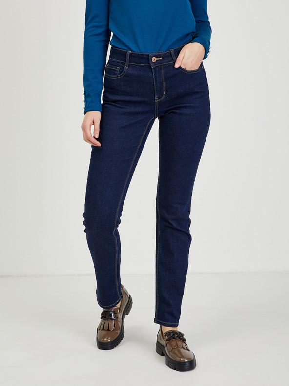 Orsay Тъмносини дамски straight fit дънки ORSAY