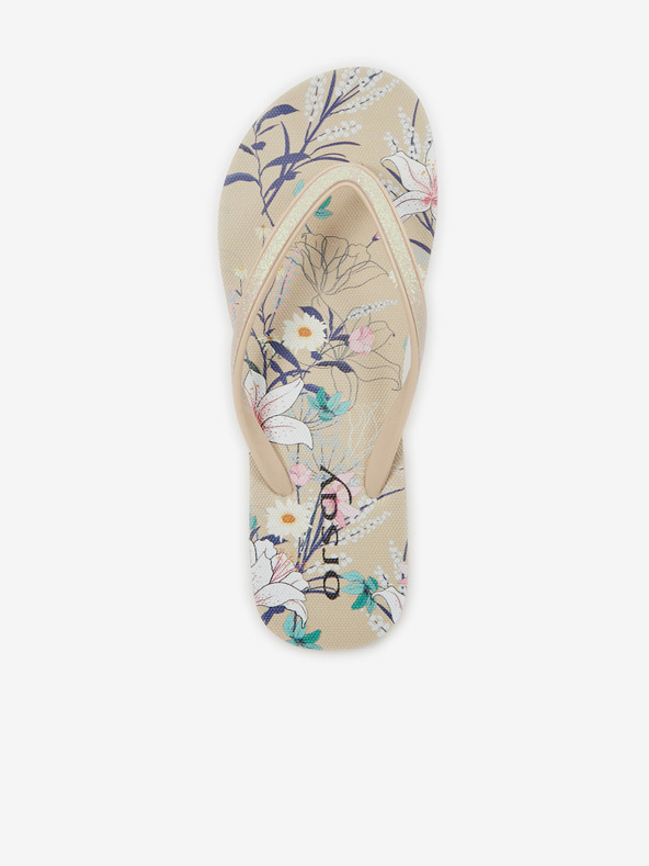 Orsay Бежови дамски джапанки с десен ORSAY