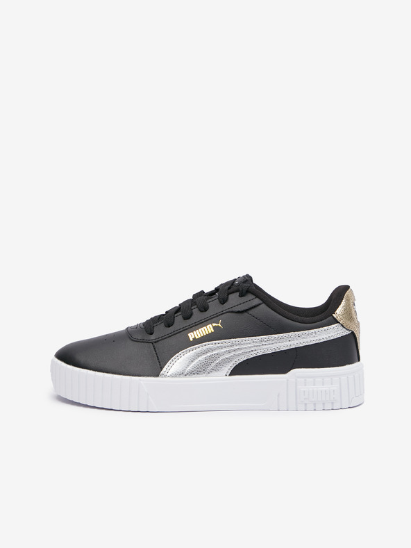 Puma Черни дамски кожени маратонки Puma Carina 2.0 Metallic Shine