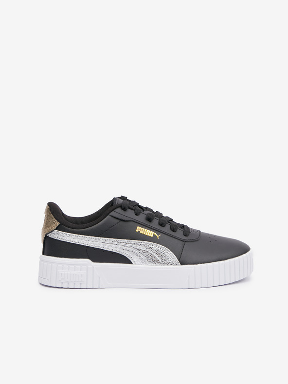 Puma Черни дамски кожени маратонки Puma Carina 2.0 Metallic Shine