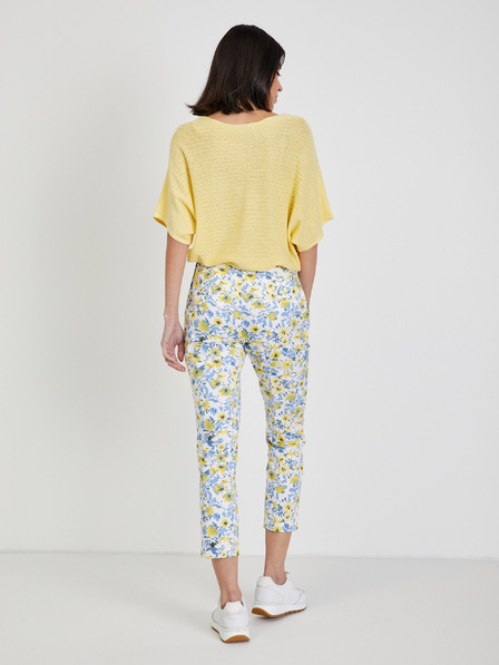 Orsay Бял дамски къс панталон на цветя ORSAY