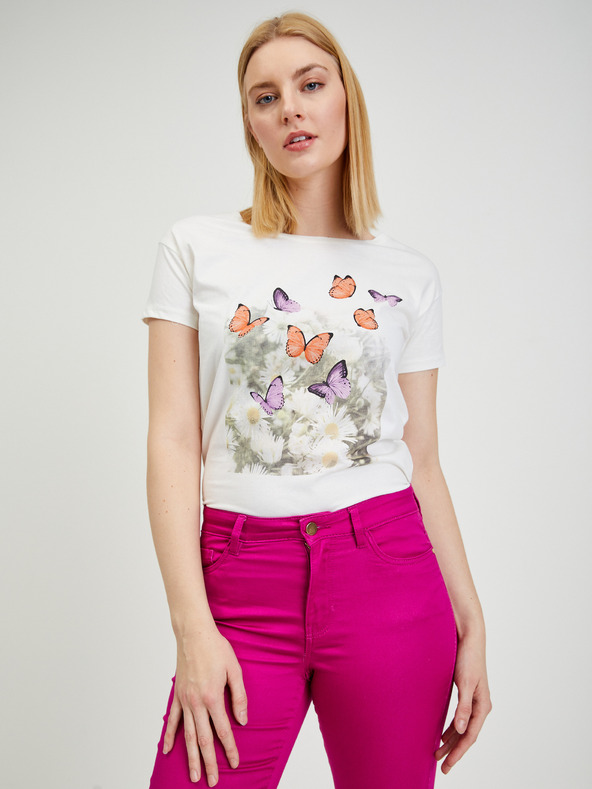 Orsay Тъмнорозов дамски къс панталон ORSAY