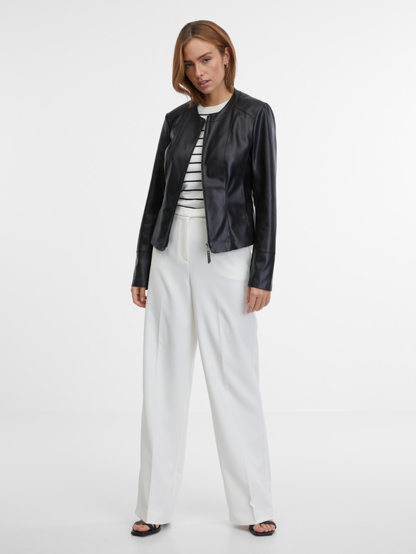 Orsay Черно дамско яке от изкуствена кожа ORSAY