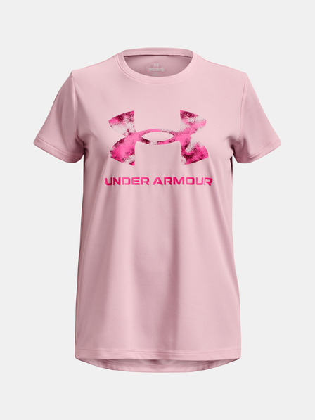 Under Armour Момичешка тениска Under Armour Tech Solid Print Fill BL SSC