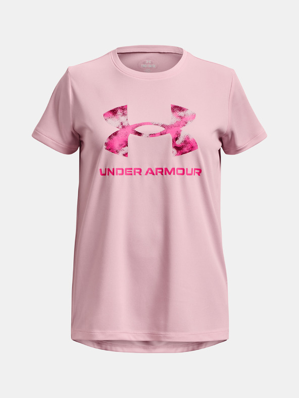 Under Armour Момичешка тениска Under Armour Tech Solid Print Fill BL SSC