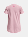 Under Armour Момичешка тениска Under Armour Tech Solid Print Fill BL SSC