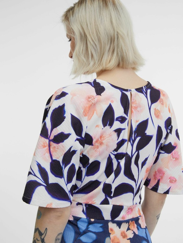 Orsay Тъмносин дамски гащеризон на цветя ORSAY