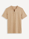 Celio Бежова мъжка тениска Celio Cegeti