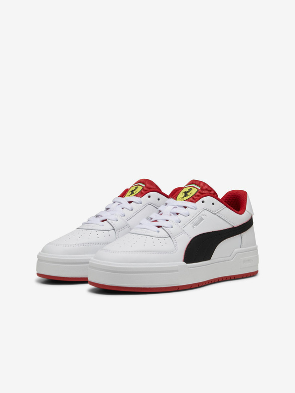 Puma Бели кожени маратонки Puma Ferrari CA Pro