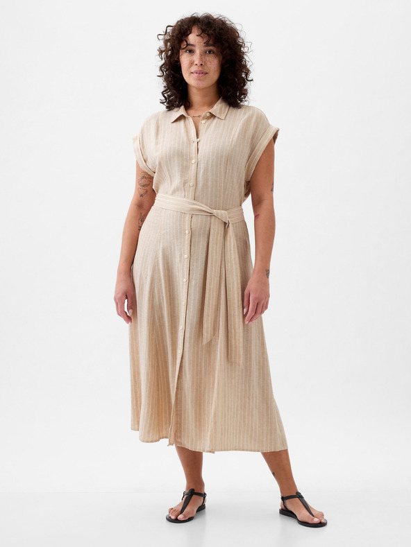 GAP Ленени ризови миди рокли GAP