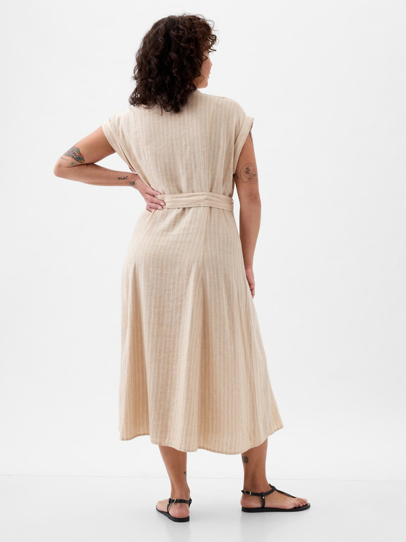 GAP Ленени ризови миди рокли GAP