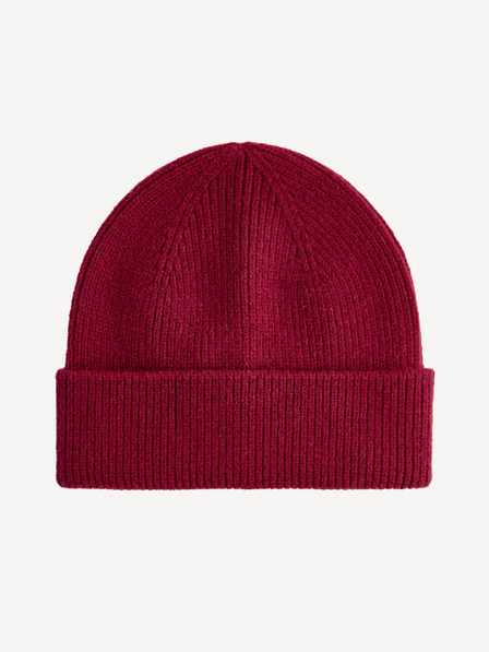 Celio Мъжка зимна шапка в цвят бордо Celio Viribean