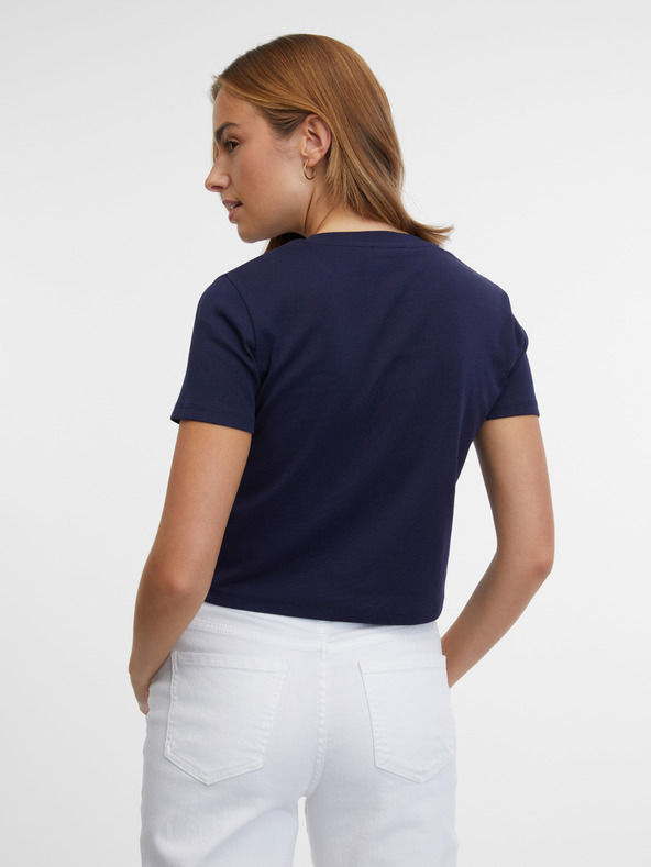 Orsay Тъмносиня дамска тениска ORSAY