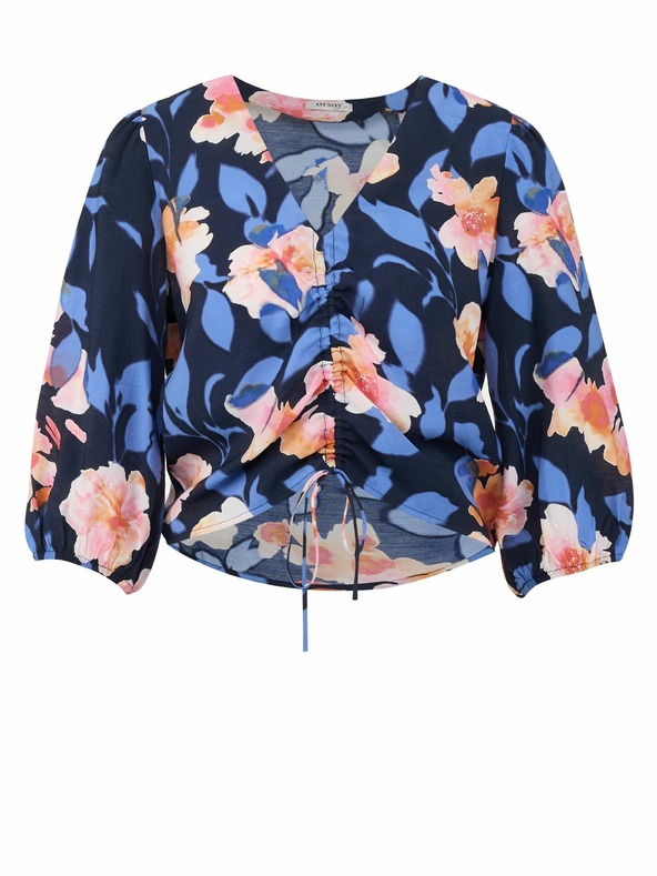 Orsay Тъмносиня дамска блуза на цветя ORSAY