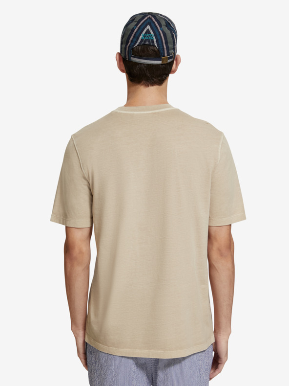 Scotch & Soda Бежова мъжка тениска Scotch & Soda