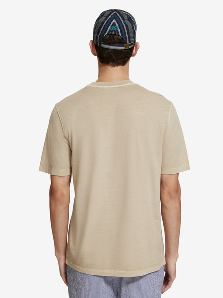 Scotch & Soda Бежова мъжка тениска Scotch & Soda