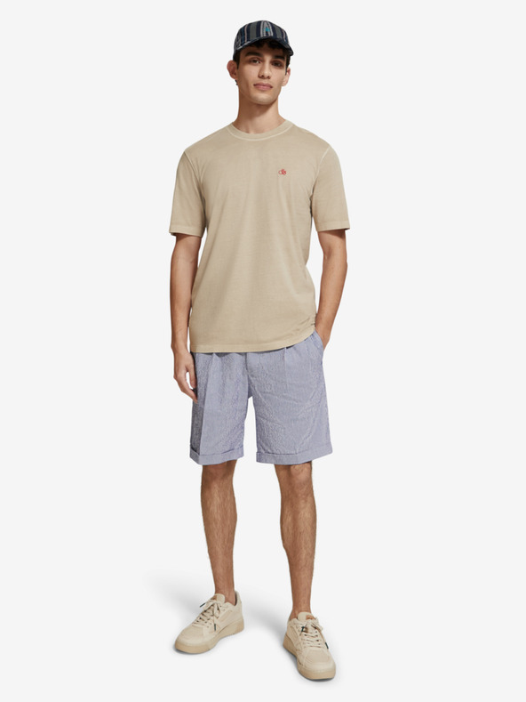 Scotch & Soda Бежова мъжка тениска Scotch & Soda