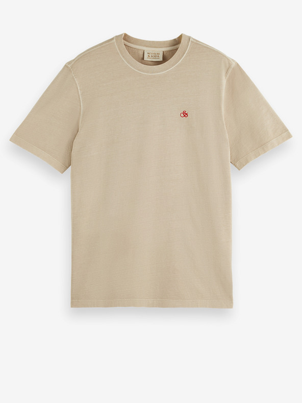 Scotch & Soda Бежова мъжка тениска Scotch & Soda