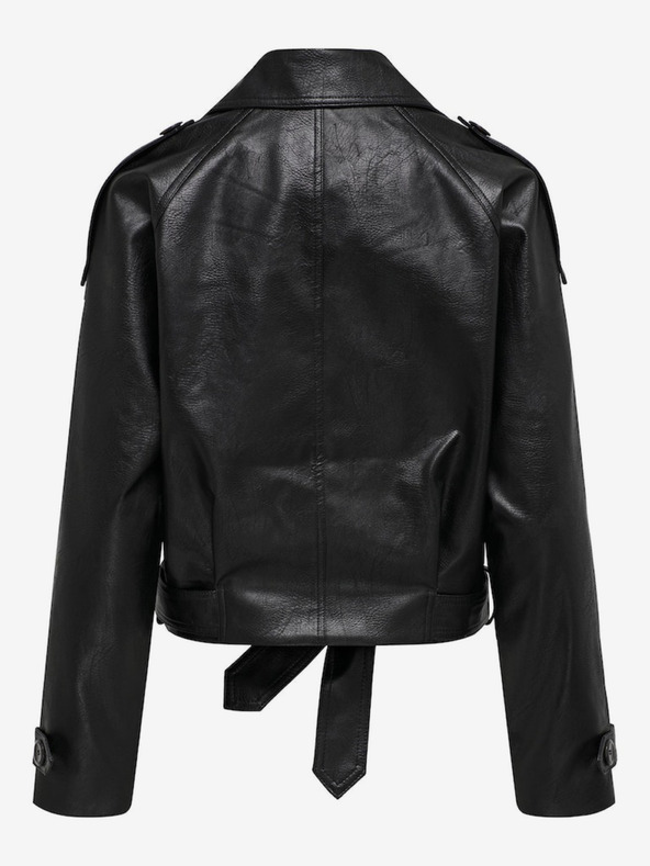 ONLY Черно дамско кожено яке ONLY Vera