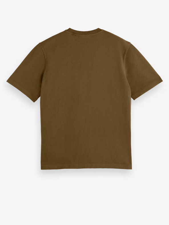 Scotch & Soda Мъжки тениски Scotch & Soda в цвят каки