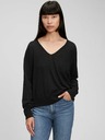 GAP Лнен crop пуловер GAP