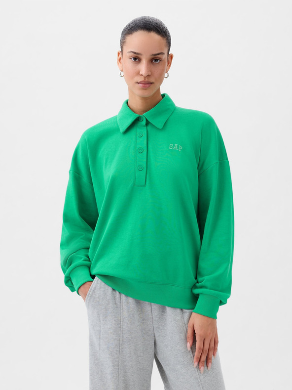 GAP Oversize суитшърт с яка GAP