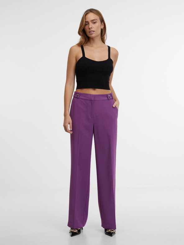Orsay Лилав дамски straight панталон ORSAY