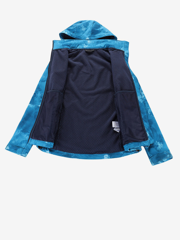 ALPINE PRO Синьо шарено дамско софтшел яке ALPINE PRO HOORA