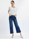 Orsay Тъмносини дамски къси flared fit дънки ORSAY