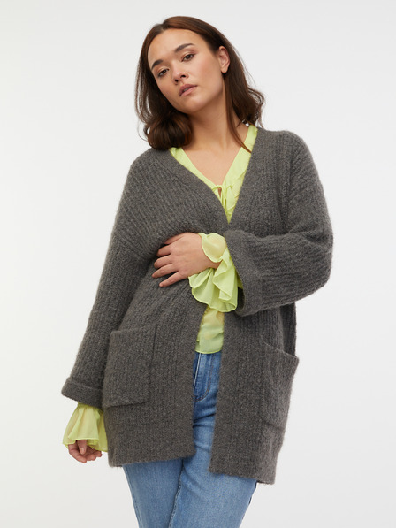 Orsay Тъмносива дамска oversize жилетка ORSAY