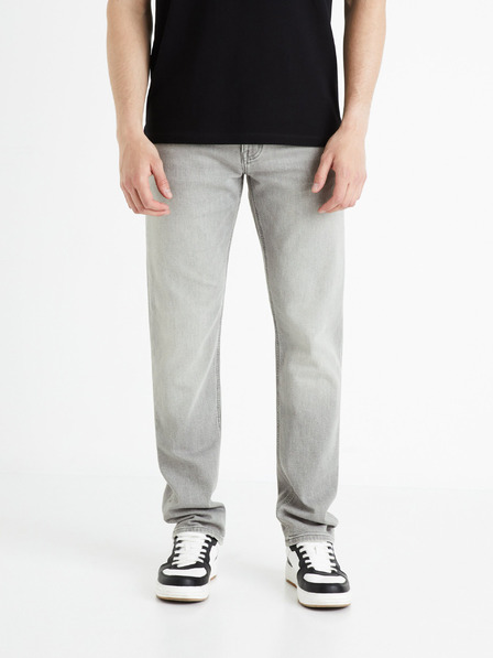 Celio Светлосиви мъжки дънки с права кройка Celio Fokrey