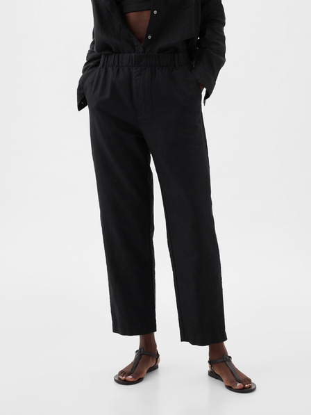 GAP Панталони High Rise от ленен микс GAP