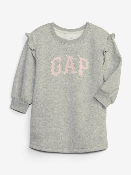 GAP Бебешка суитшърт рокля с лого GAP