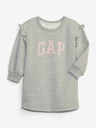 GAP Бебешка суитшърт рокля с лого GAP