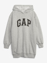 GAP Детска суитшърт рокля с лого GAP
