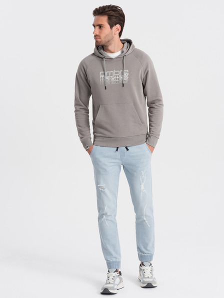Ombre Clothing Светлосини мъжки скъсани дънки Ombre Clothing
