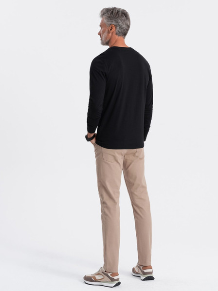Ombre Clothing Черна мъжка основна тениска Ombre Clothing