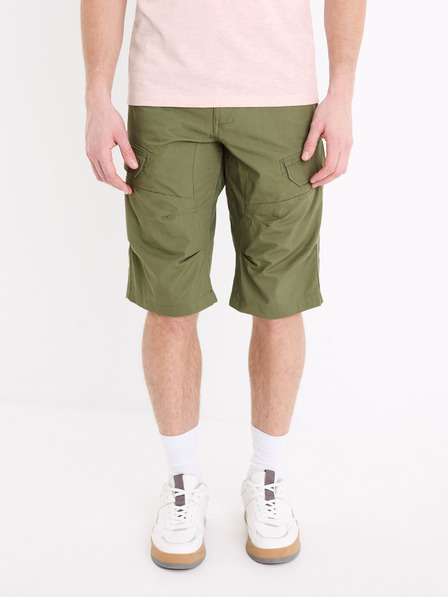 Celio Мъжки къси панталони в цвят каки Celio Bocourtbm1