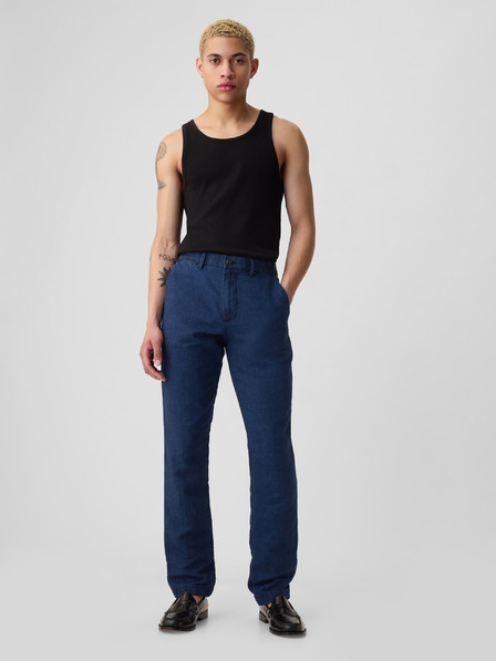 GAP Панталони Slim от ленен микс GAP