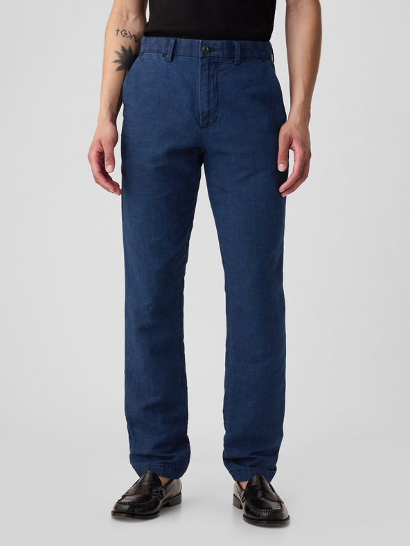 GAP Слим панталони от ленена смес GAP