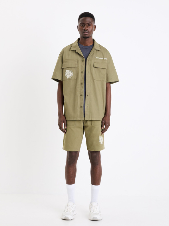 Celio Мъжка риза Celio Boston Celtics Khaki
