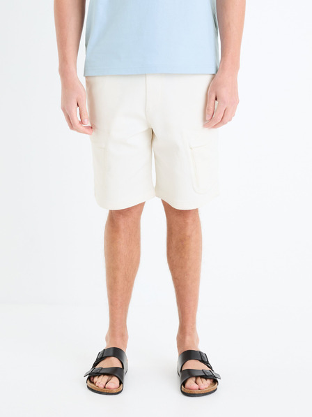 Celio Кремави мъжки товарни шорти Celio Gojogbm