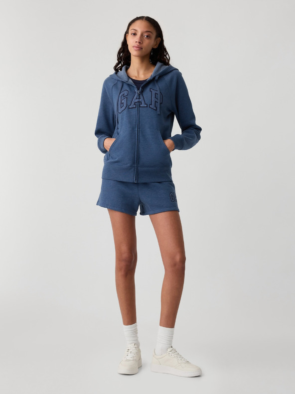 GAP Суитшърт с цип и лого на Gap