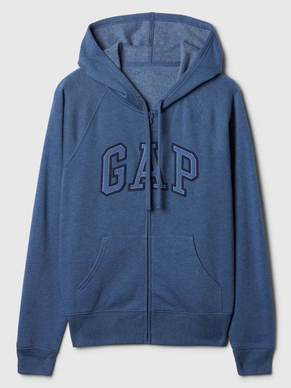 GAP Суитшърт с цип и лого на Gap