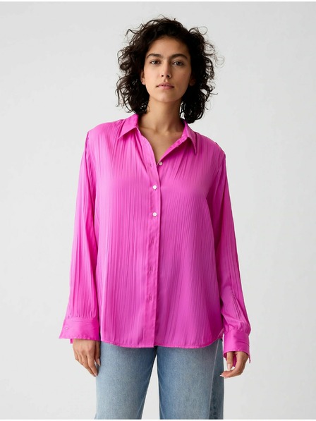 GAP Сатенена риза Boyfriend GAP