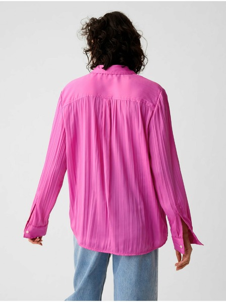 GAP Сатенена риза Boyfriend GAP