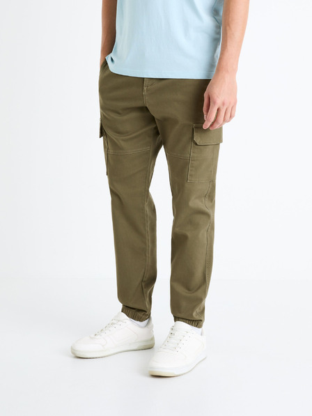 Celio Мъжки товарни панталони в цвят каки Celio Dolyte