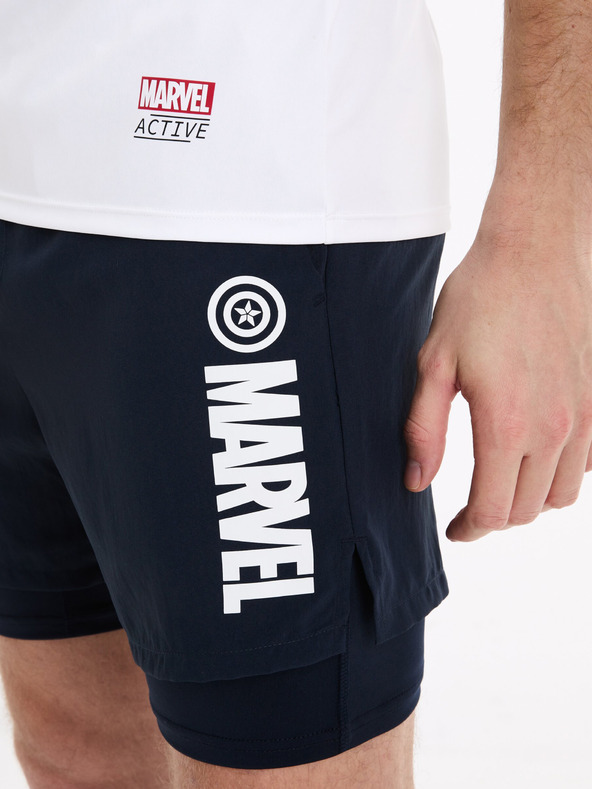 Celio Тъмно сини спортни шорти Celio Marvel Captain America