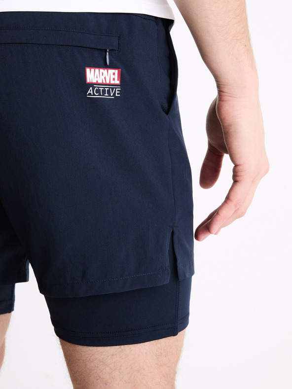 Celio Тъмно сини спортни шорти Celio Marvel Captain America